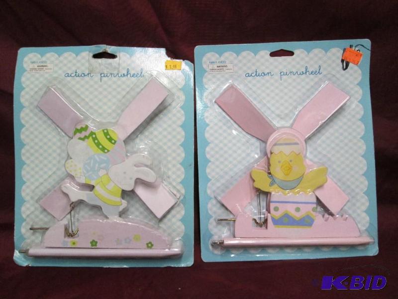 lot 467 image: Pair of spring time action pinwheels -New in ...