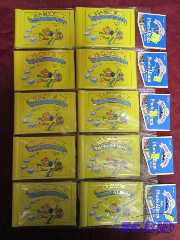 lot 468 image: Lot of 10 new baby photo albums. Great resale...