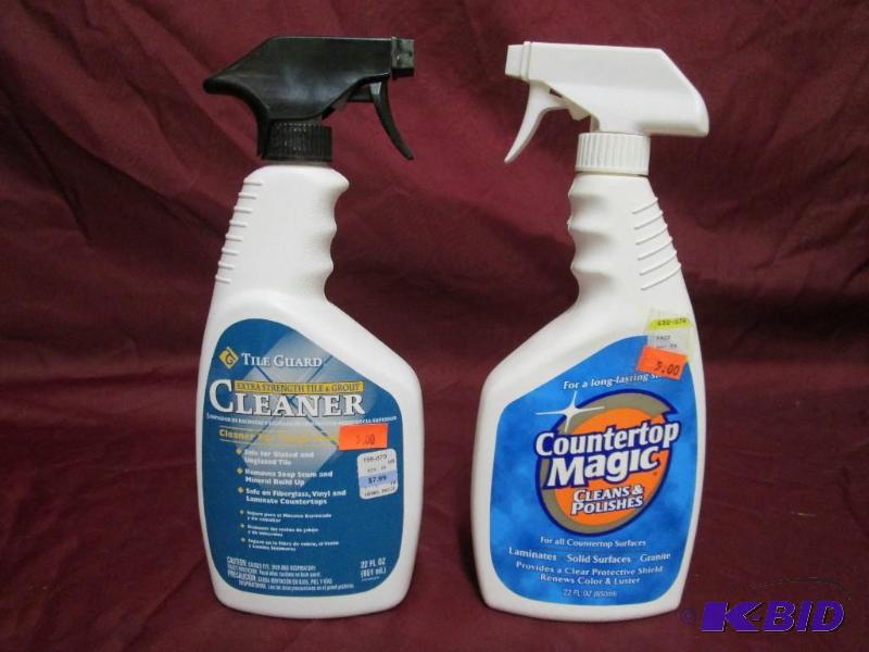 lot 472 image: Household spray cleaners. Tile Guard extra st...