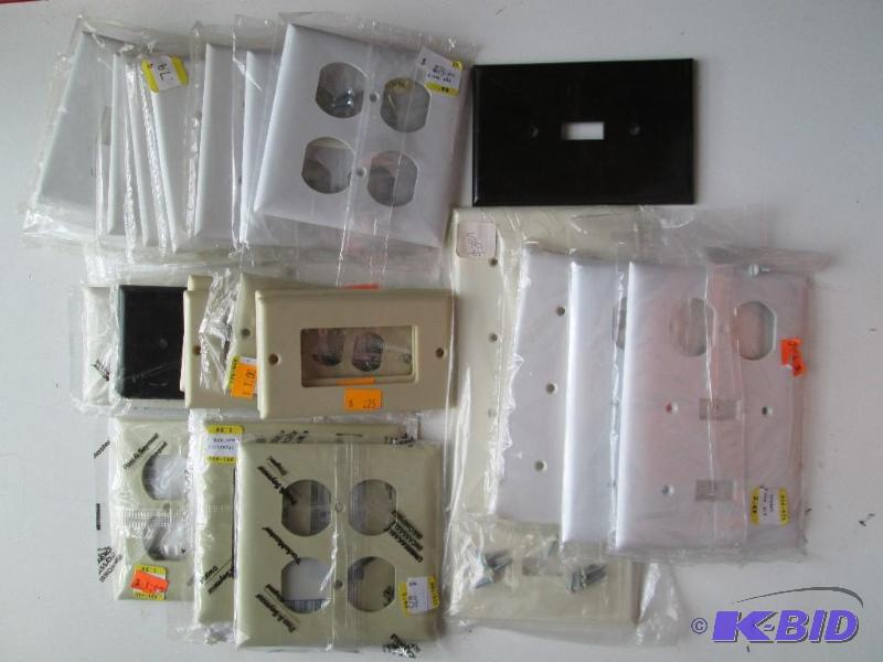 lot 49 image: Lot of approximately 25 new switch plates, br...