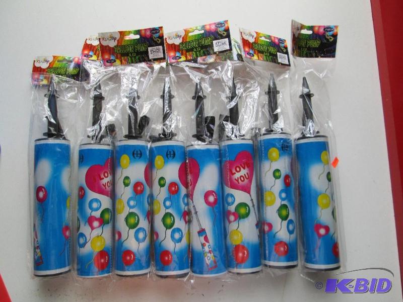 lot 50 image: Lot of 8 new balloon pumps in unopened packag...