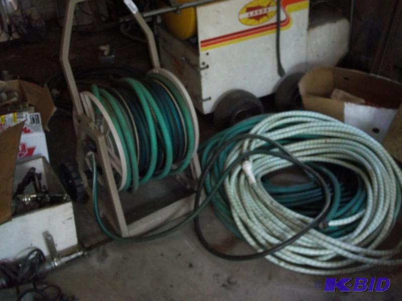lot 161 image: Water Hoses and Reel