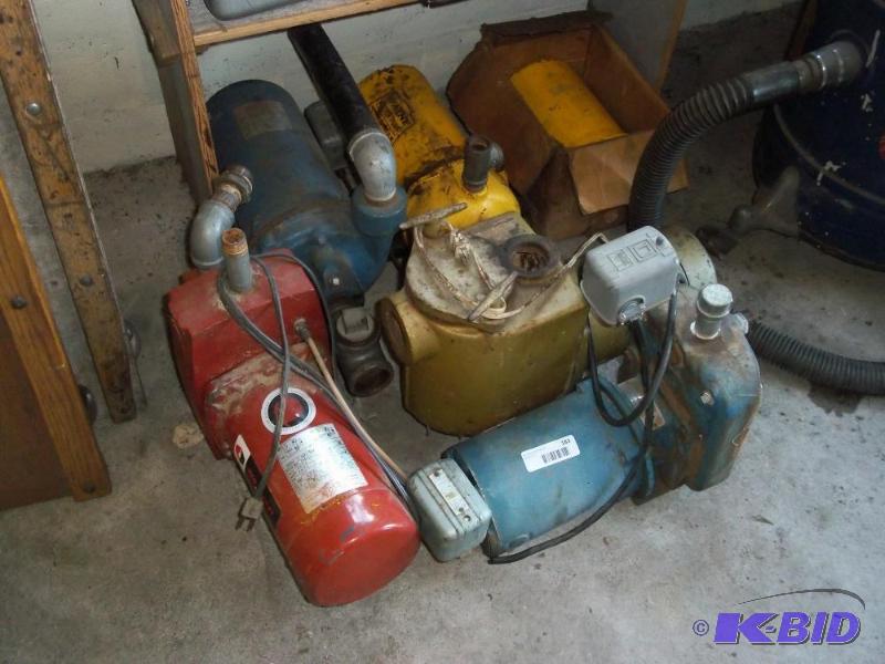 lot 183 image: 5 Wayne Water Pumps with 12 hp motor
