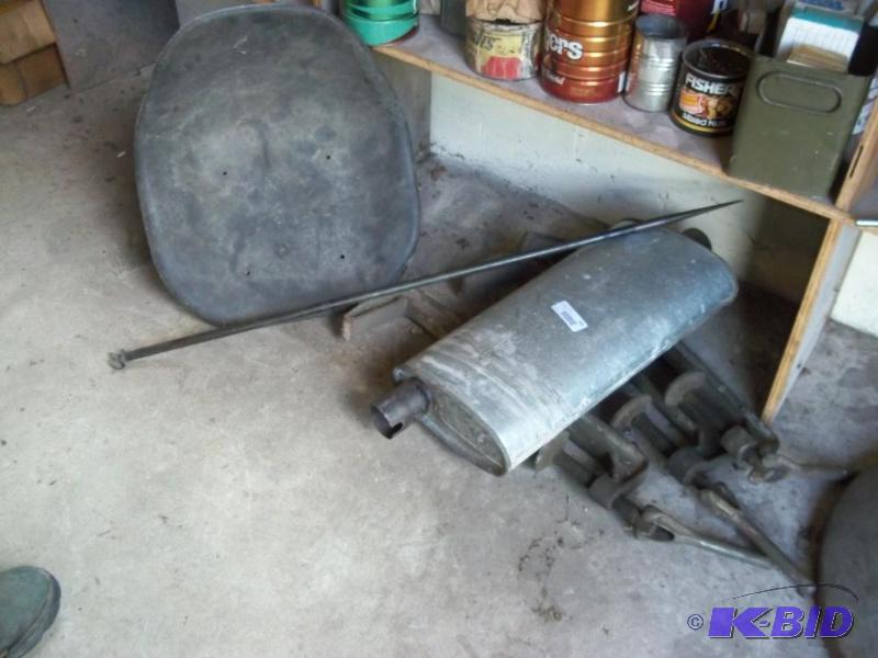 lot 190 image: c clamps, Muffler, lightning Rods, Seats