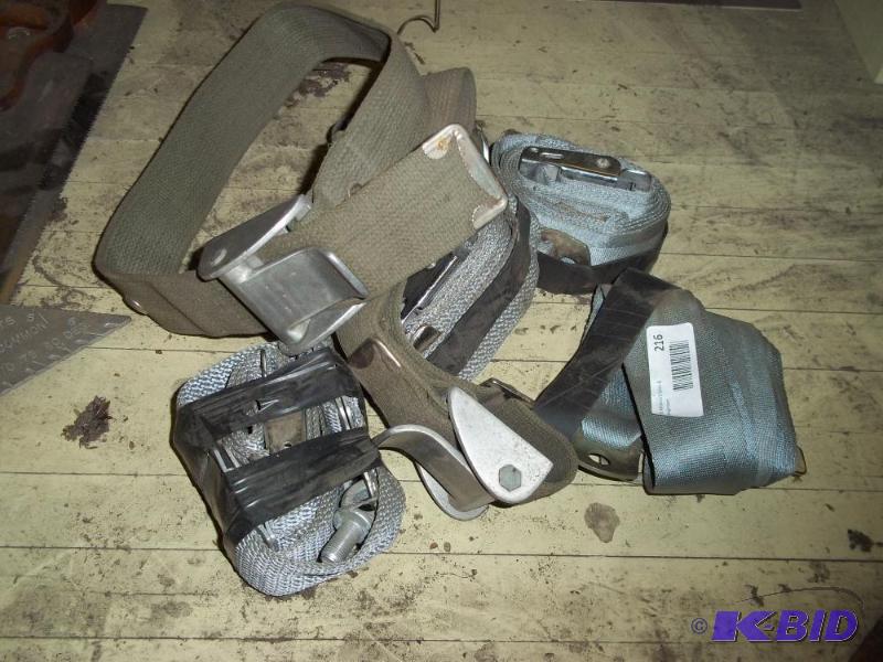 lot 216 image: Misc Belts and Straps