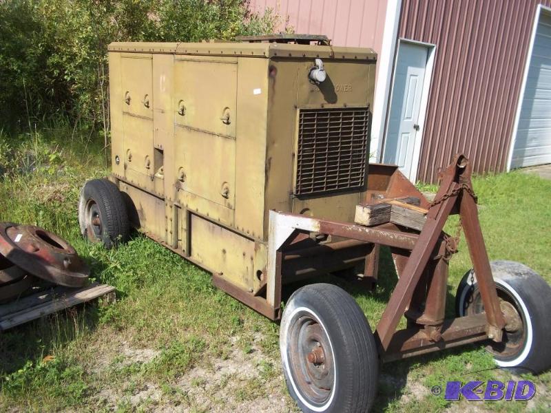 lot 24 image: 1968 Jeta Power Military Generator 30 kw  6 cylinder