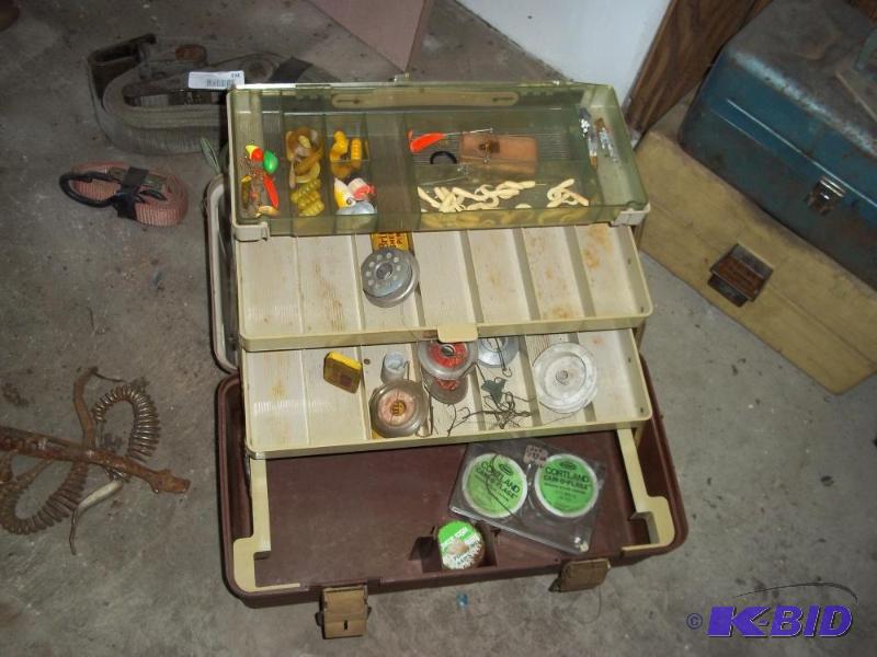 lot 349 image: Tackle box with tackle