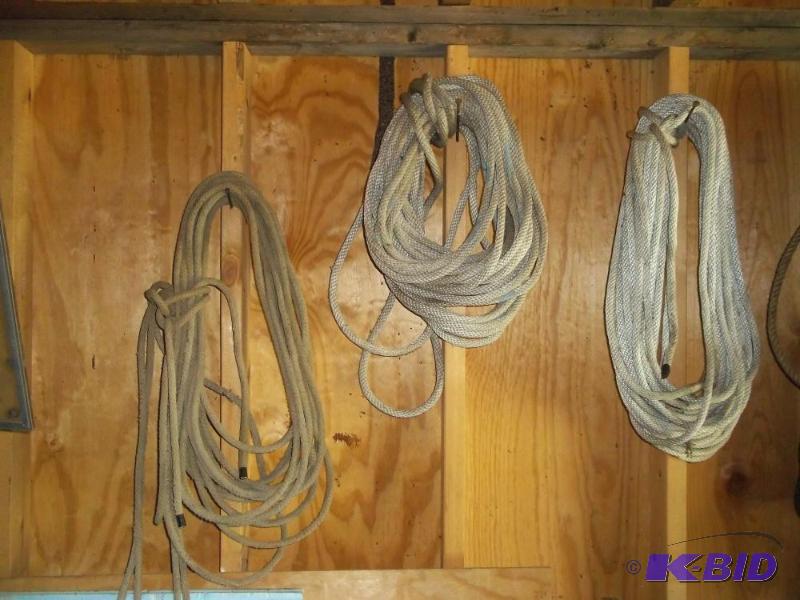 lot 35 image: 3 Heavy Nylon Ropes