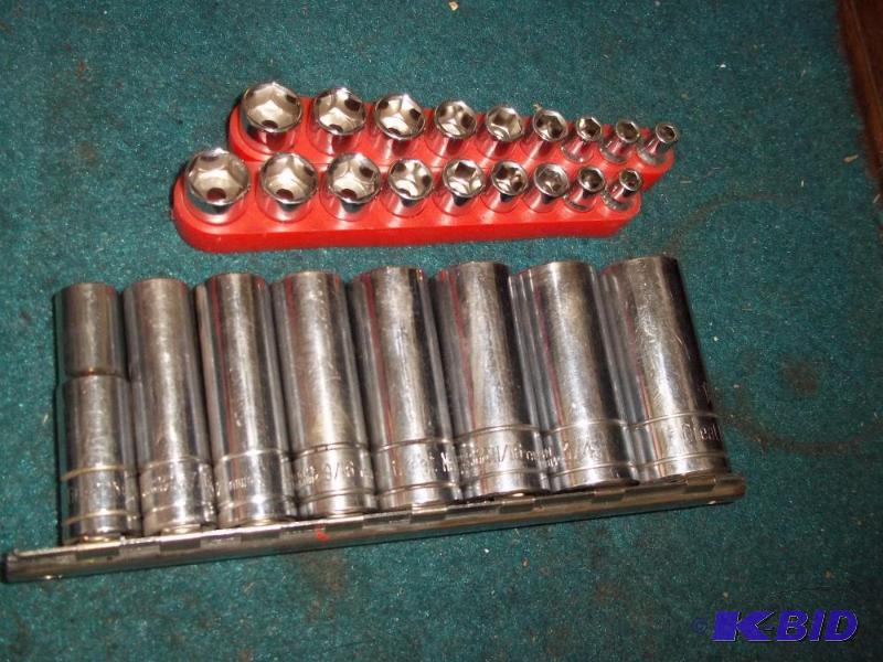 lot 433 image: 38 drive deep sockets SAE