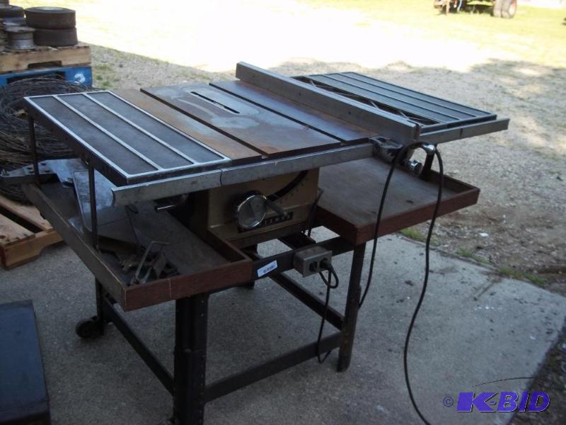 lot 5 image: Craftsman Table Saw with 50 in X 27 in Top Bed