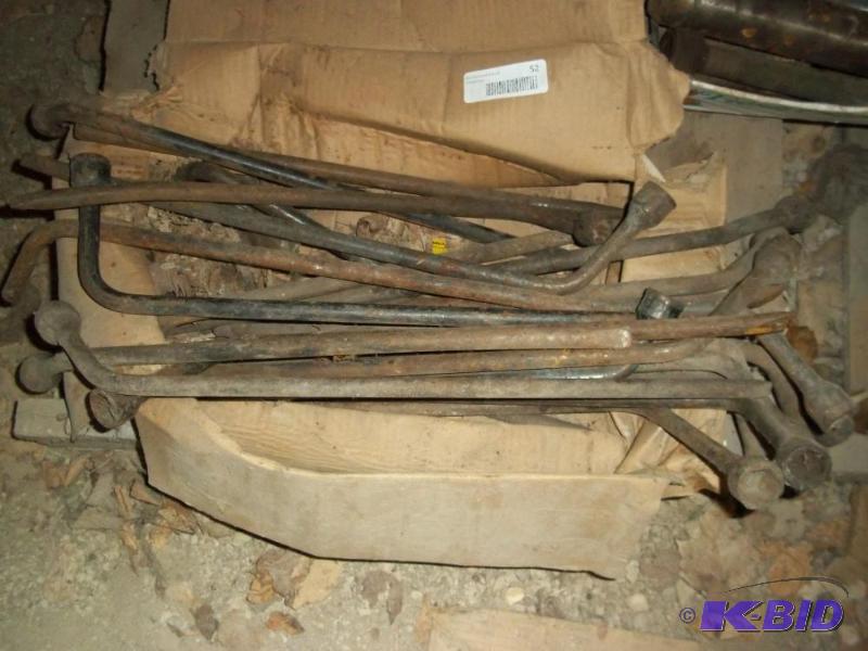 lot 52 image: Box of Vintage Car Tire Wrenches