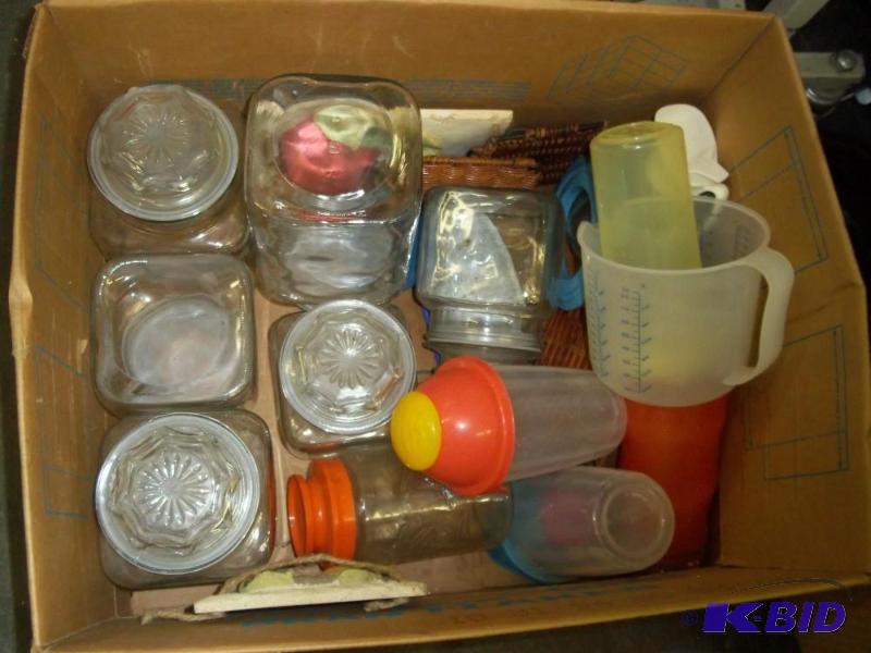 lot 129 image: Candy  Storage containers