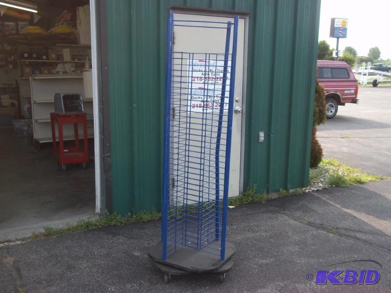 lot 142 image: Blue Metal Shelf