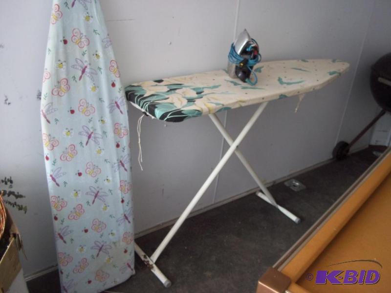 lot 206 image: Pair of Ironing boards with Iron