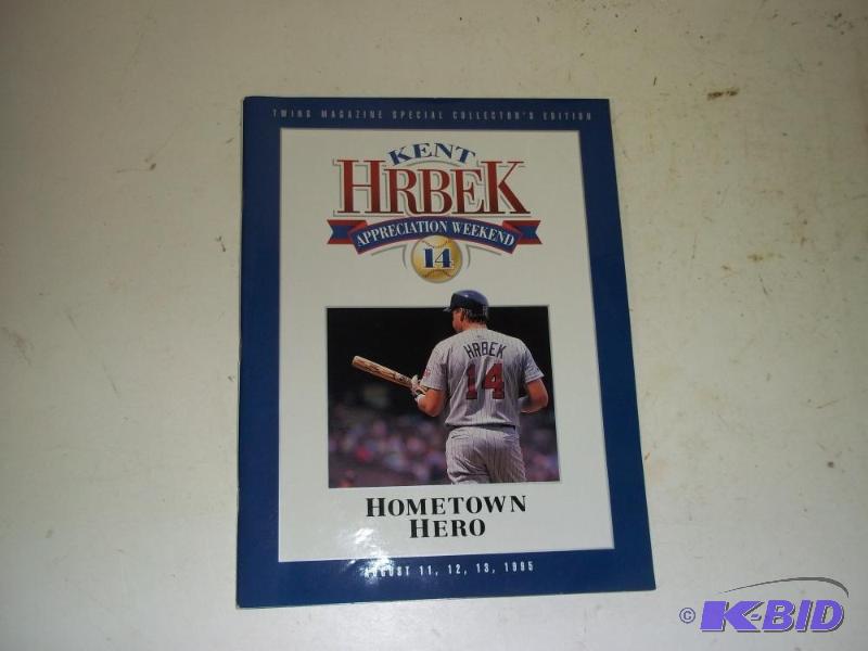 lot 40 image: Kent Hrbek Baseball Card