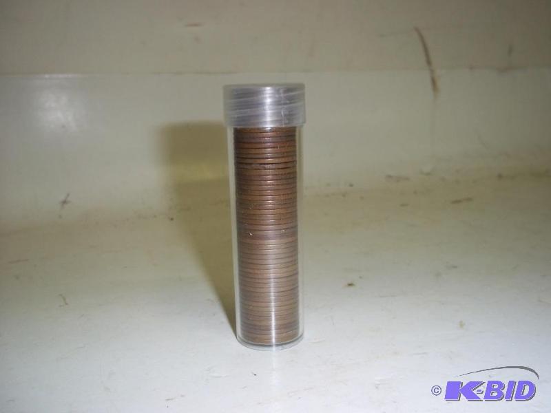lot 43 image: Roll of Wheat Pennies