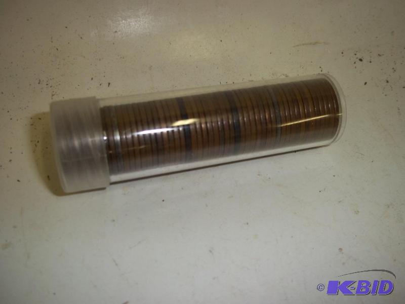 lot 45 image: Roll of Wheat Pennies