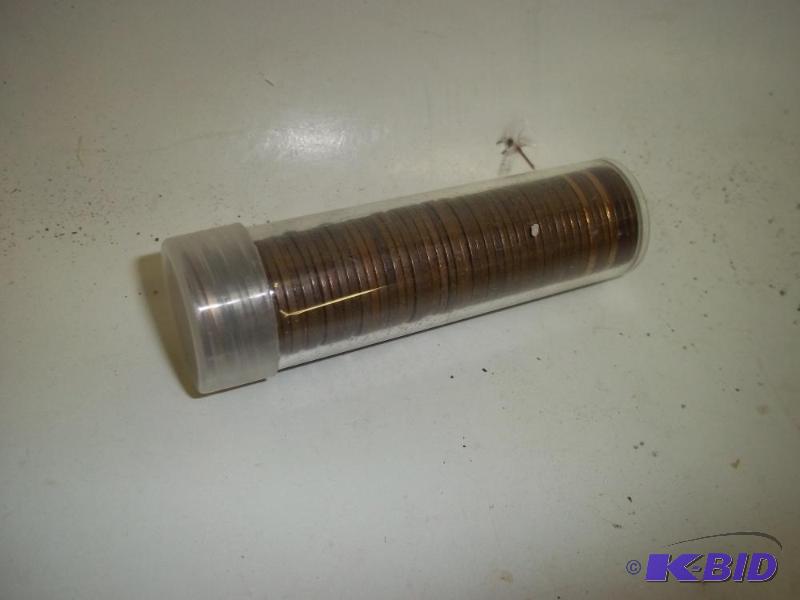 lot 48 image: Roll of Wheat Pennies