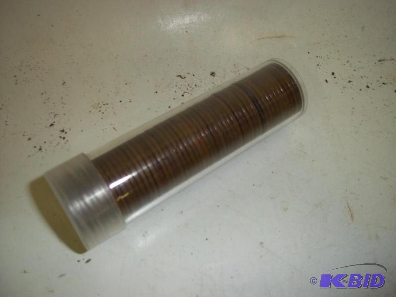 lot 49 image: Roll of Wheat Pennies