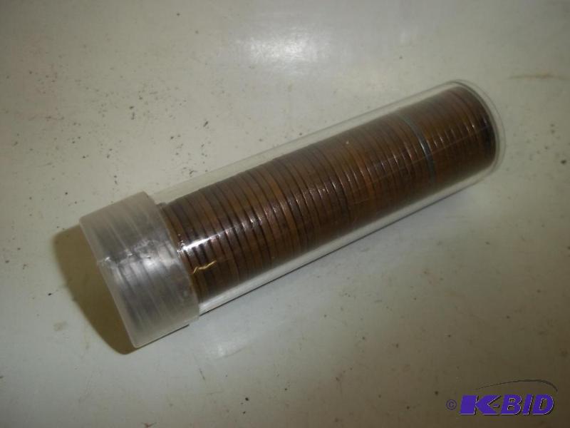 lot 50 image: Roll of Wheat Pennies