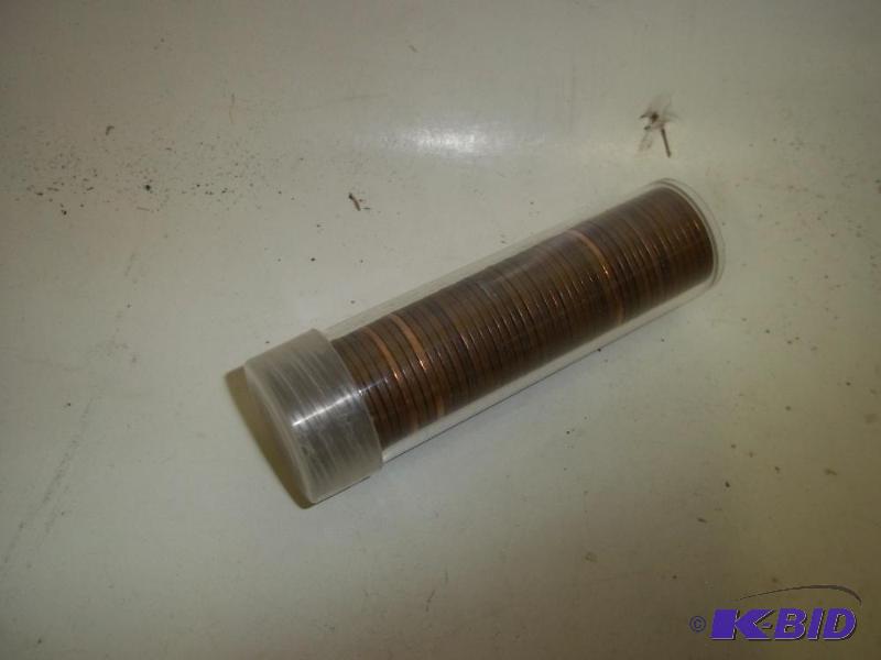 lot 51 image: Roll of Wheat Pennies