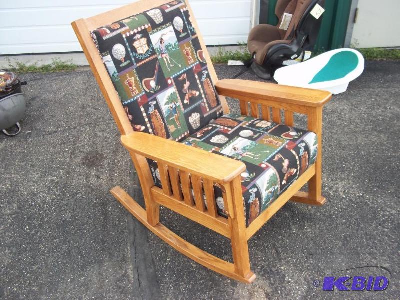 lot 59 image: Wood Rocker matches Lot 60