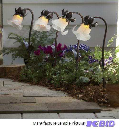 Solar Flower Light Set -&nbspAdd a soft glow...