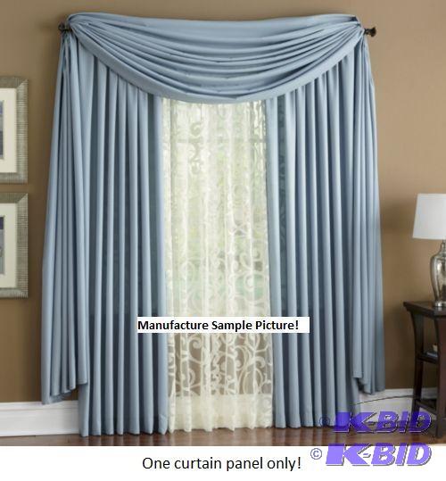 Light Blue Curtain Panel - 82 x 14 - $24.95 -...