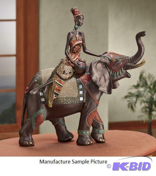 Elephant and Woman -&nbspThis regal elephant...