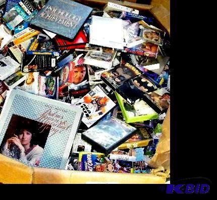 Large Gaylord Pallet with Mixed Media - CDs -...