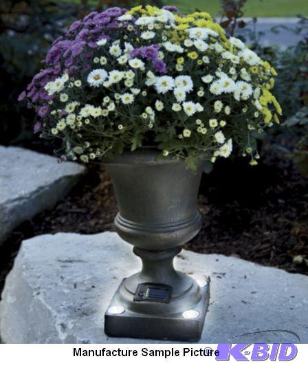Cement Solar Urn -&nbspPlant an estate-style...