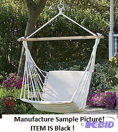 Black Polyester Outdoor Hammock Swing - Retai...