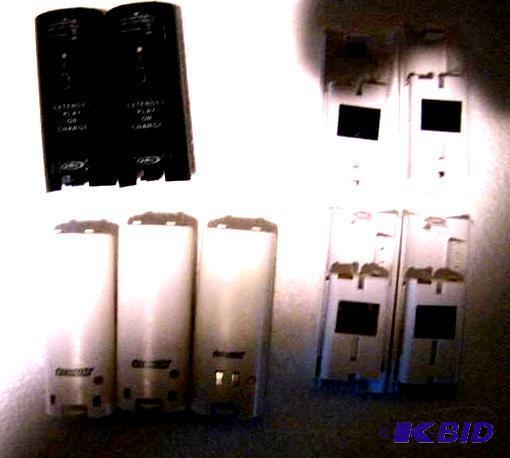 Lot of 9 Nintendo Wii Rechargeable Battery Pa...
