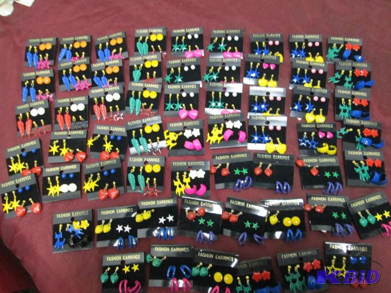 Qty 59  Fashion Earnings, leafs, stars, cat, ...