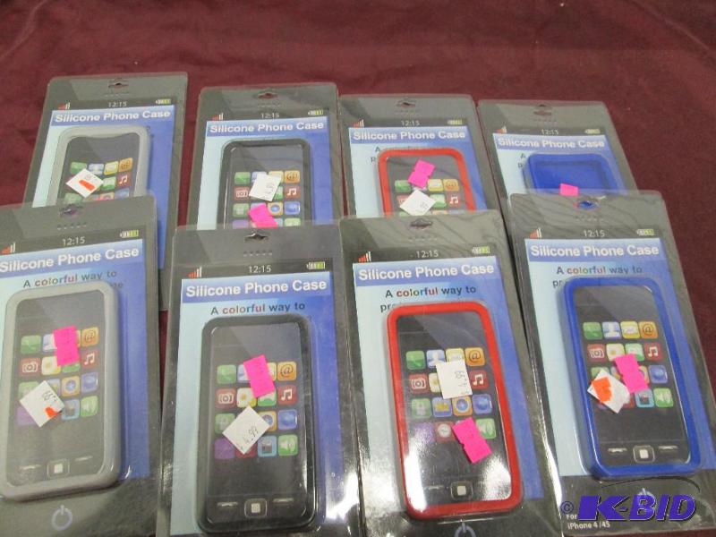 Qty 8 Silicone Phone Case for i Phone 44S (r...