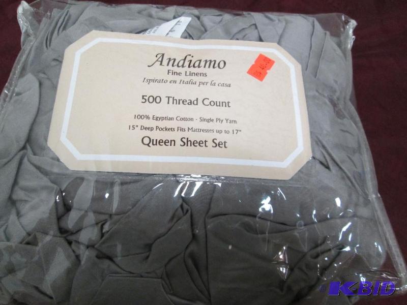 Andiamo fine linens 500 thread count- Queen s...
