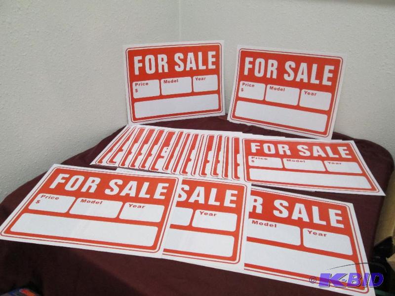 Qty 20 For Sale signs  price-model-year...