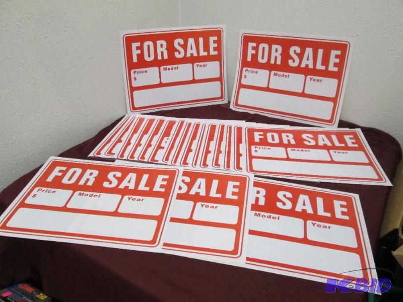 Qty 19 For sale signs-price-model-year...