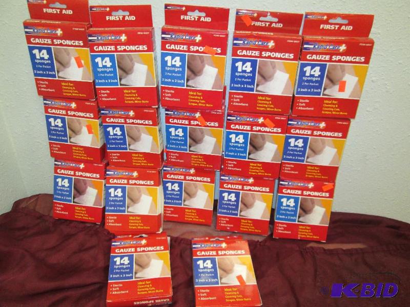 Qty 17 Rapid Care Gauze sponges 14 sponges 2 ...