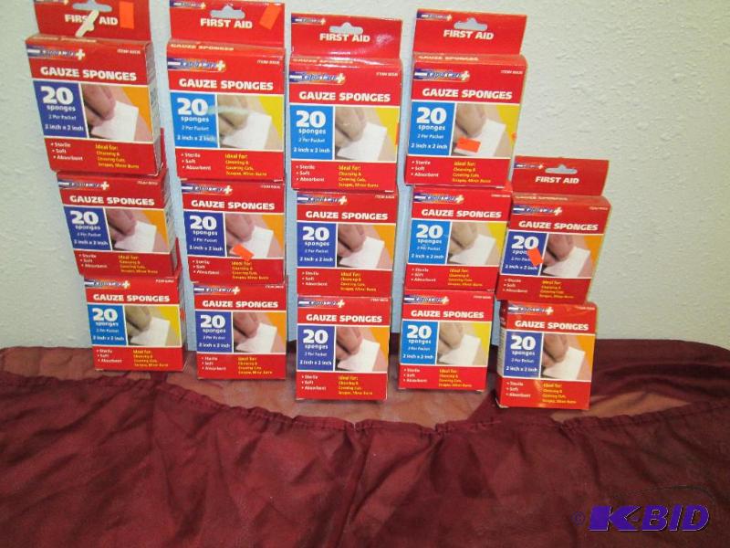 Qty 14 Rapid care Gauze sponges 20 sponges 2 ...
