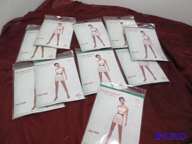 Qty 9 Jacqueline pantyhose one size fits 55...