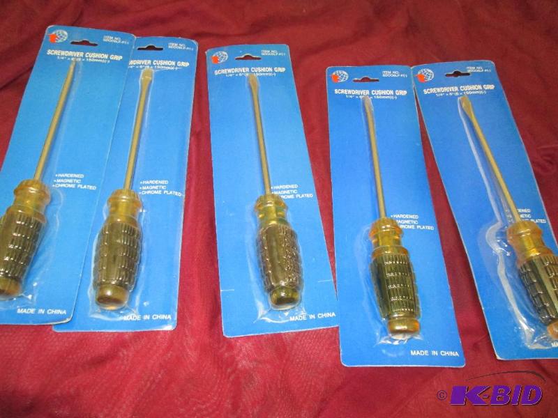 Qty 5 Screwdriver cushion grip 14 x 6...
