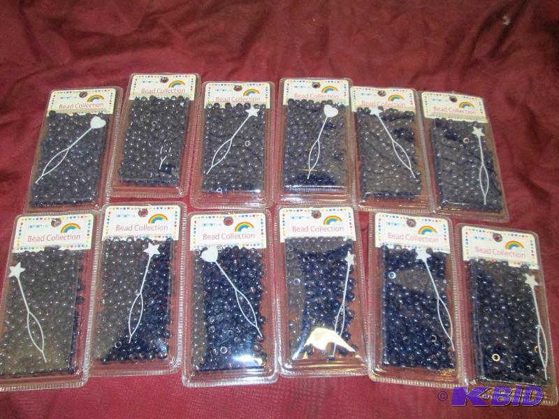 Qty 12 Tomorrow bead collection navy...