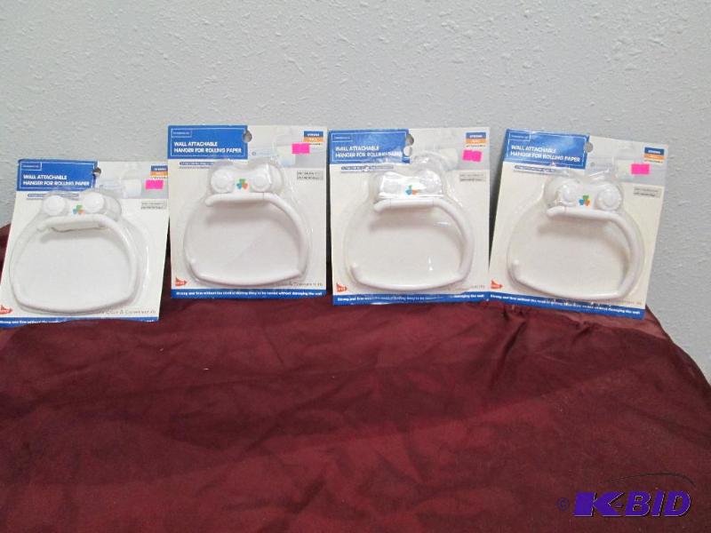Qty 4 wall attachable hanger for rolling pape...