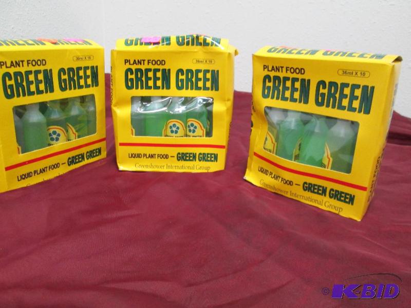 Qty 3 boxes Plant food green green liquid pla...