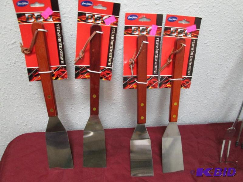 Qty 4 BBQ stainless steel BBQ spatula...