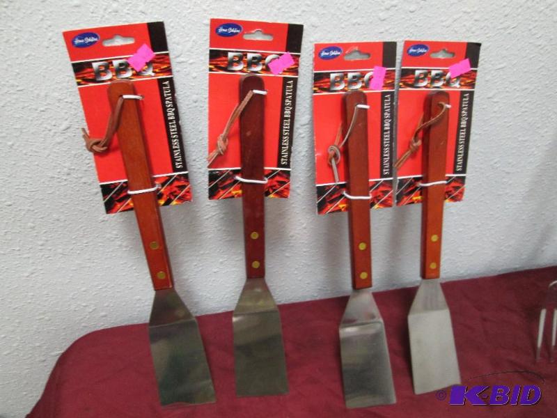 Qty 4 BBQ stainless steel BBQ spatula...