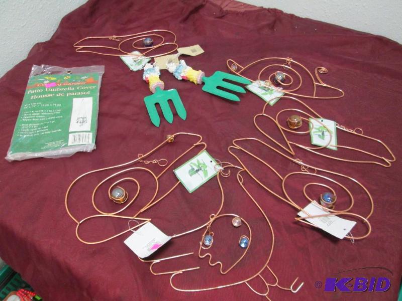 Qty 2 Amglo Garden tool ornament ( with a bun...