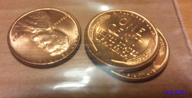 lot 11 image: 1952 Wheat Pennies---Brilliant Uncirculated...