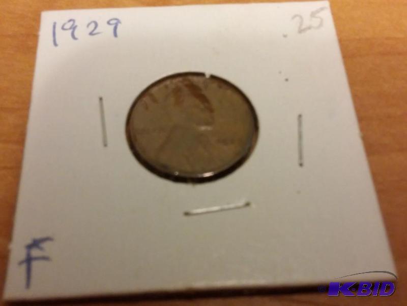 lot 173 image: 1929 Wheat Penny...